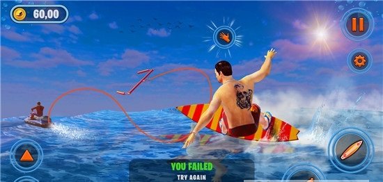 尾浪滑水冲浪(Virtual Surfer Game)2