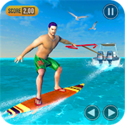 尾浪滑水冲浪(Virtual Surfer Game)